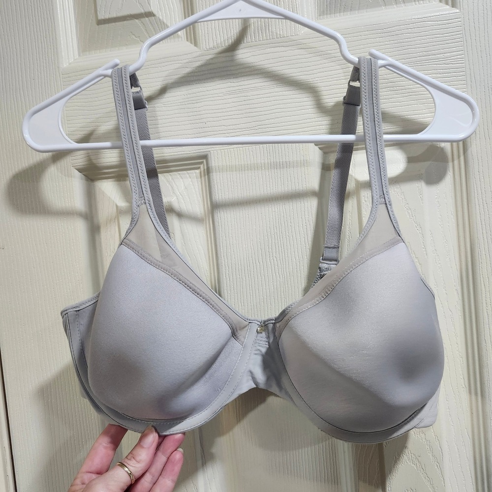 Bali Passion for Comfort Underwire Bra 40C Grey Mesh Trim 3439 BB06
